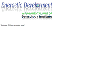 Tablet Screenshot of energeticdevelopment.com